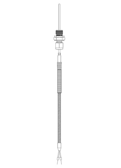 Temocoppia Universale Mini, Termocoppia Universale Modello Mini Con Otto  Varianti Tubetto Rame Lunghezza Mm. 900